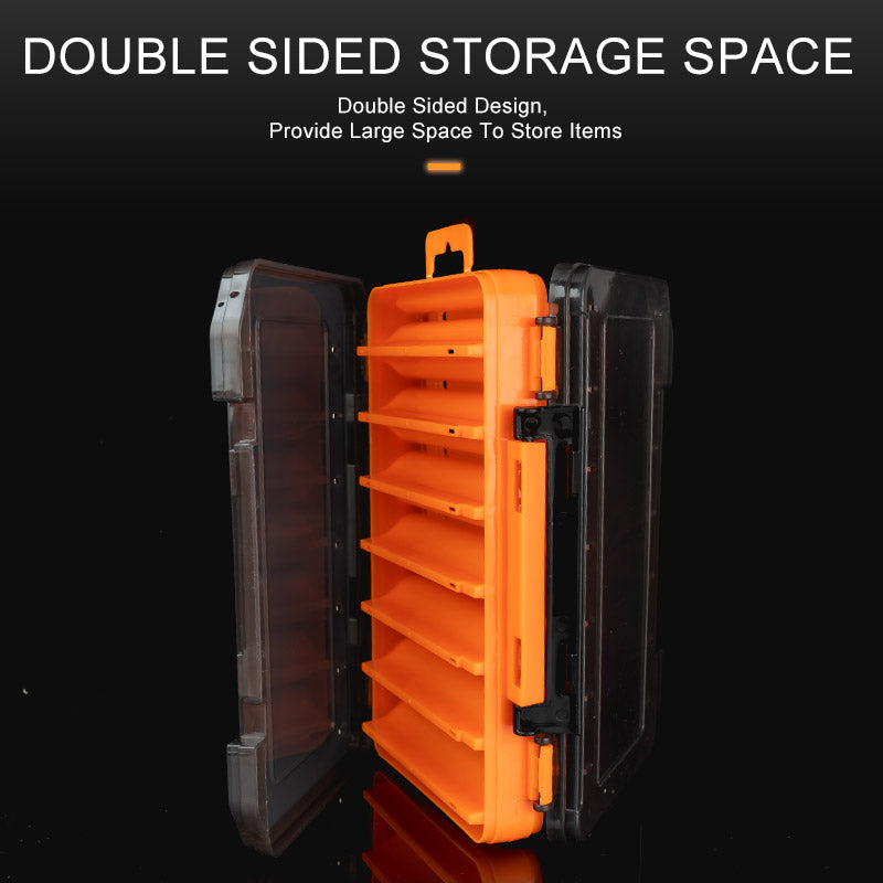 Dual-Sided Fishing Tackle Box