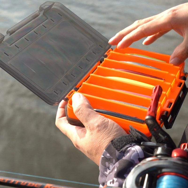 Dual-Sided Fishing Tackle Box