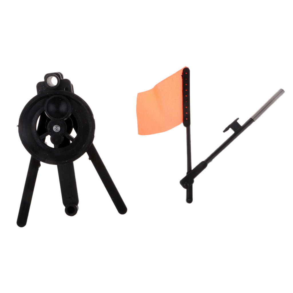 ABS Tip-Up Ice Fishing Flag With Base