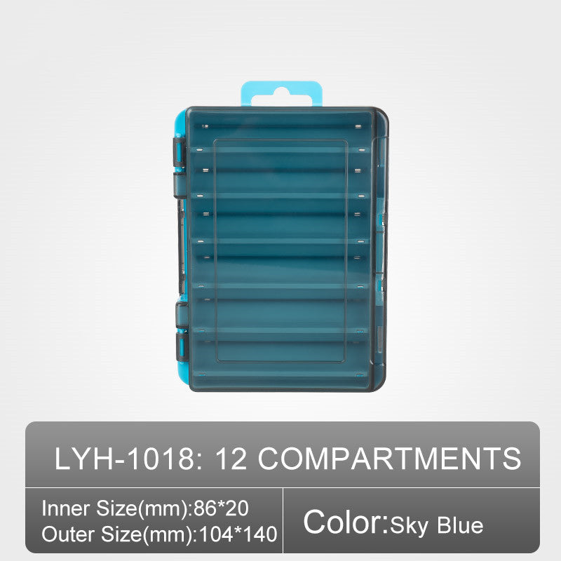 Dual-Sided Fishing Tackle Box