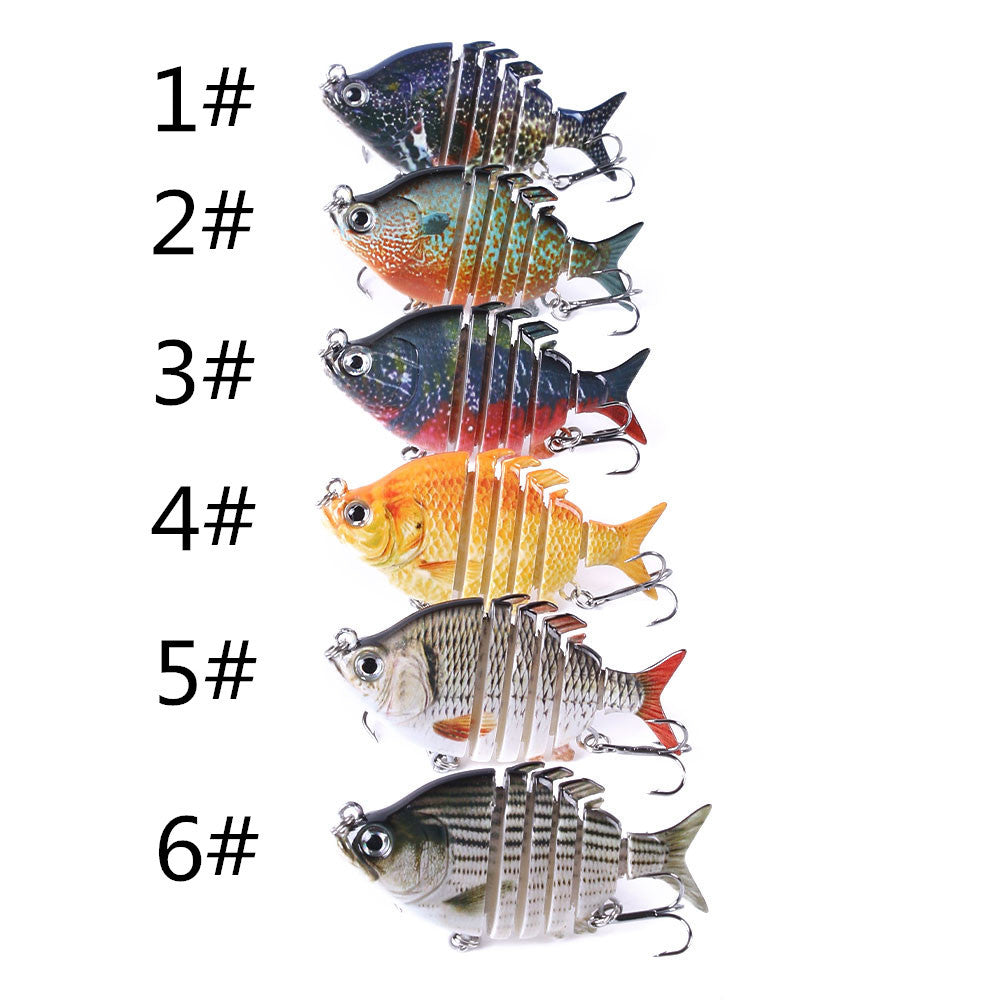 6 Segment Hard Plastic Blue Gill/Perch Swimbait