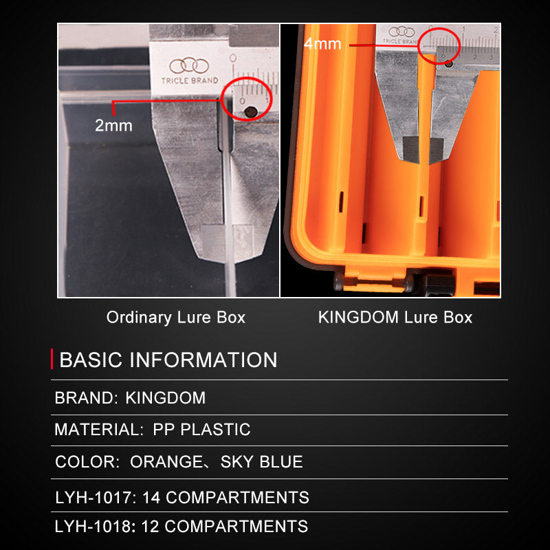 Dual-Sided Fishing Tackle Box