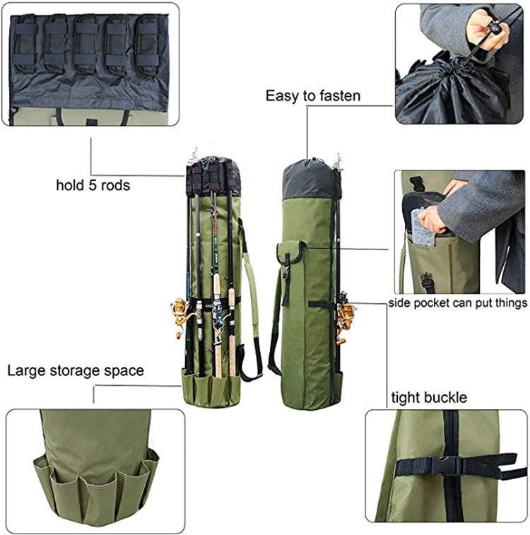 Outdoor Fishing Rod Holder Backpack