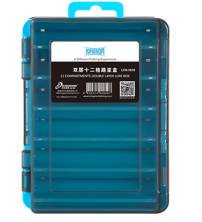 Dual-Sided Fishing Tackle Box