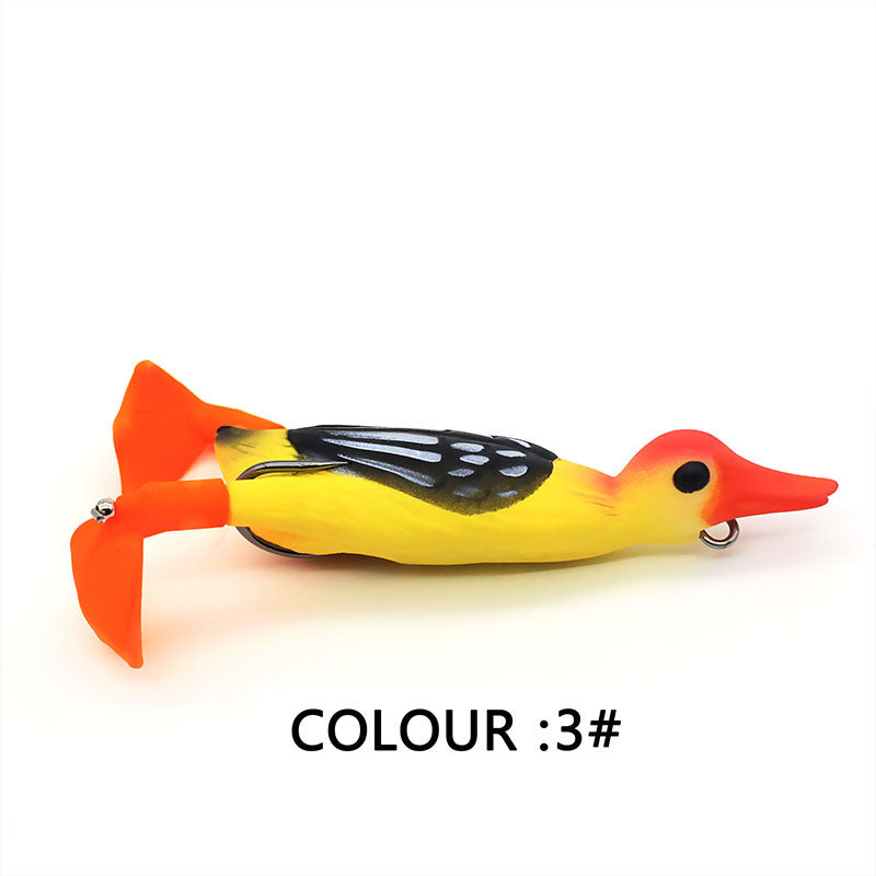 Floating Duck With Rotating Feet Fishing Lure