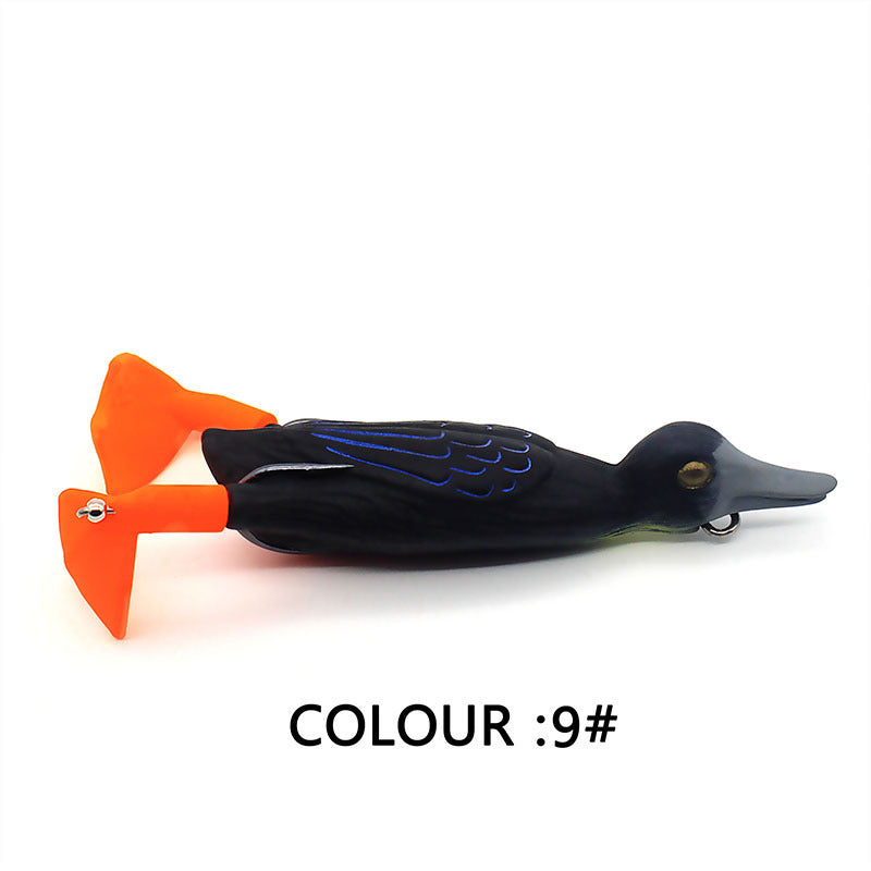 Floating Duck With Rotating Feet Fishing Lure