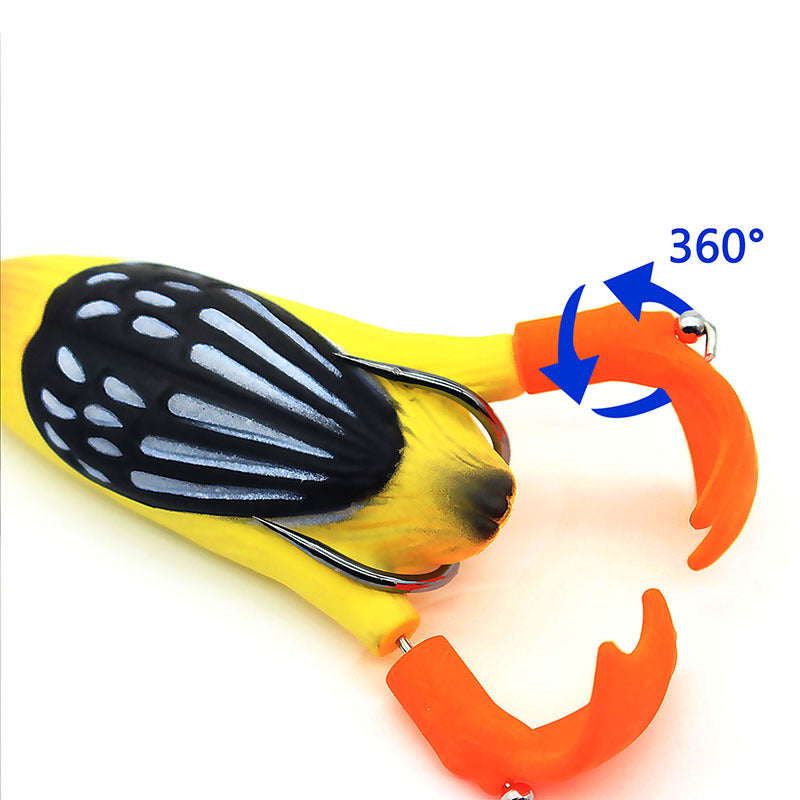 Floating Duck With Rotating Feet Fishing Lure