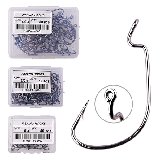 High Carbon Steel Fish Hook (50 Pack)