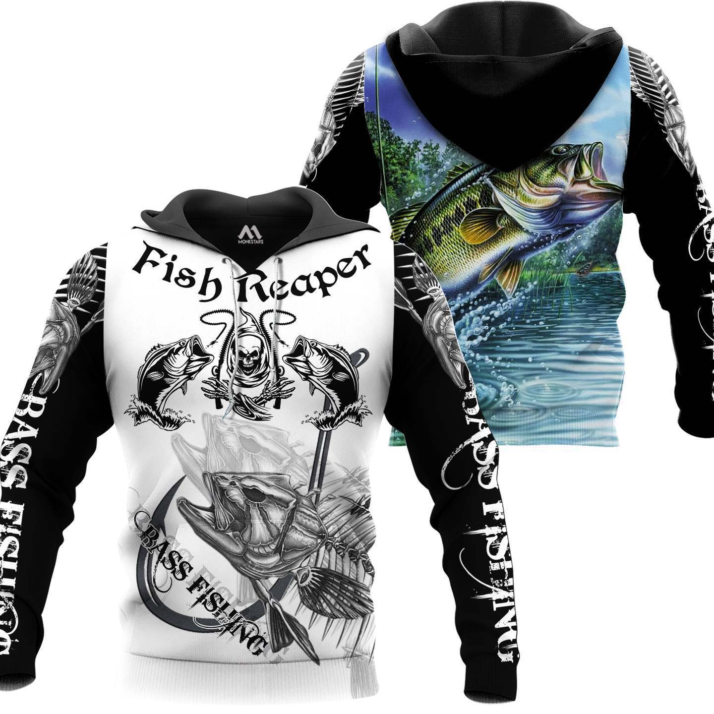 Men's Sweatshirt Fishing Hooded Pullover Sweater