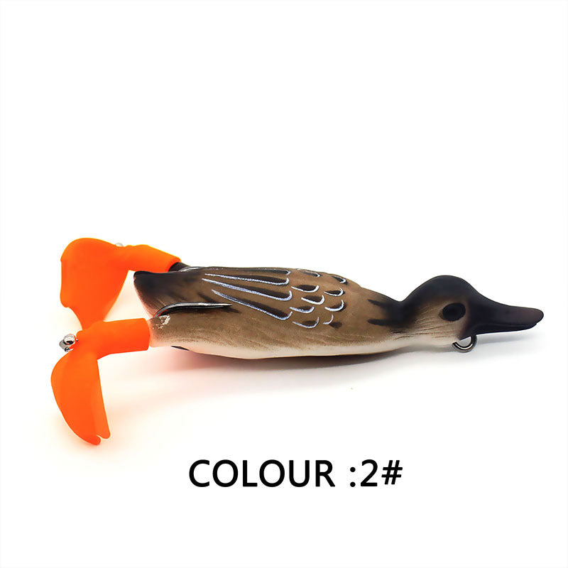 Floating Duck With Rotating Feet Fishing Lure