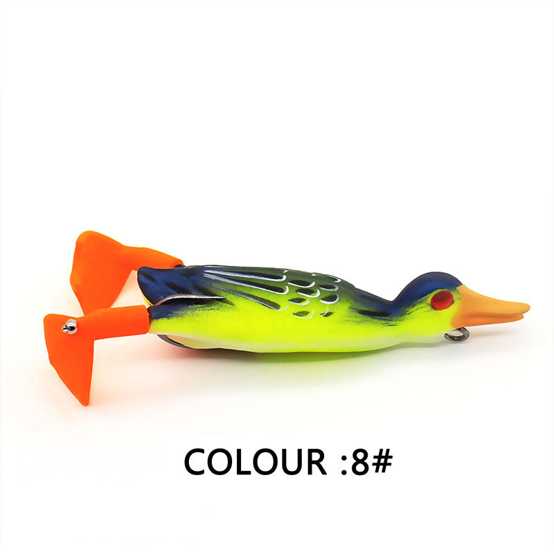 Floating Duck With Rotating Feet Fishing Lure