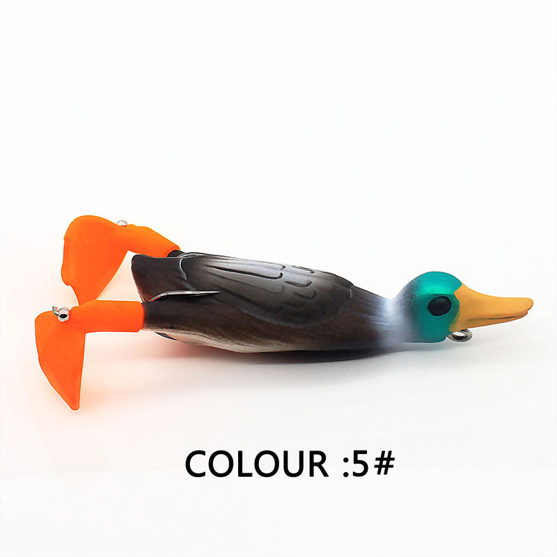 Floating Duck With Rotating Feet Fishing Lure