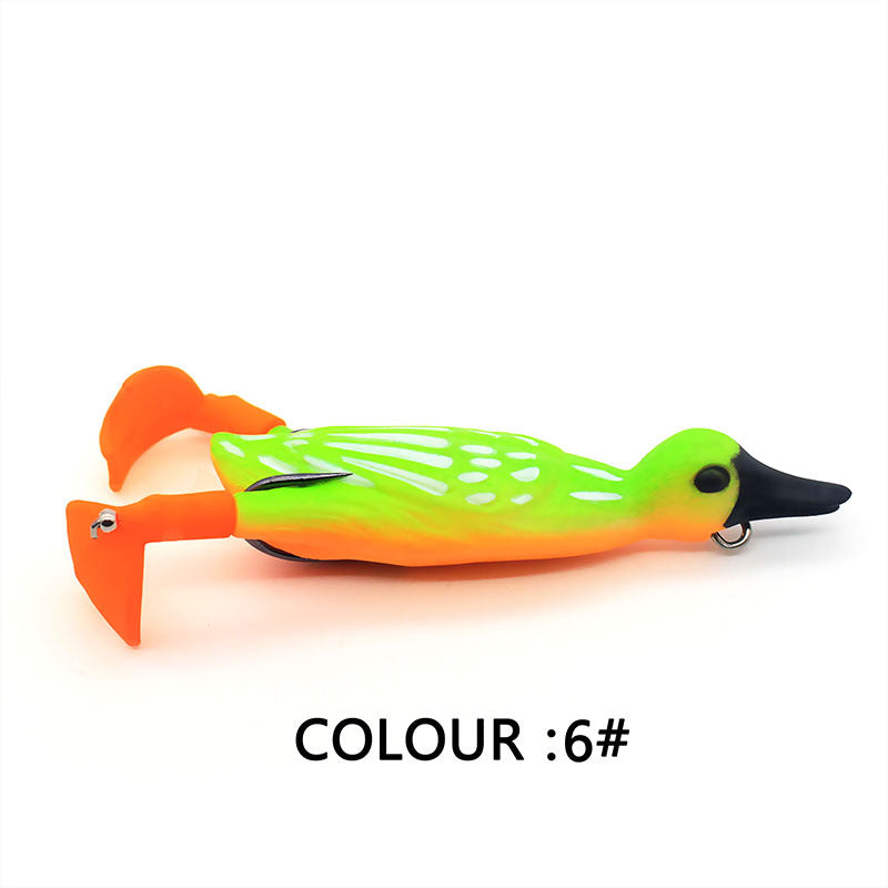 Floating Duck With Rotating Feet Fishing Lure