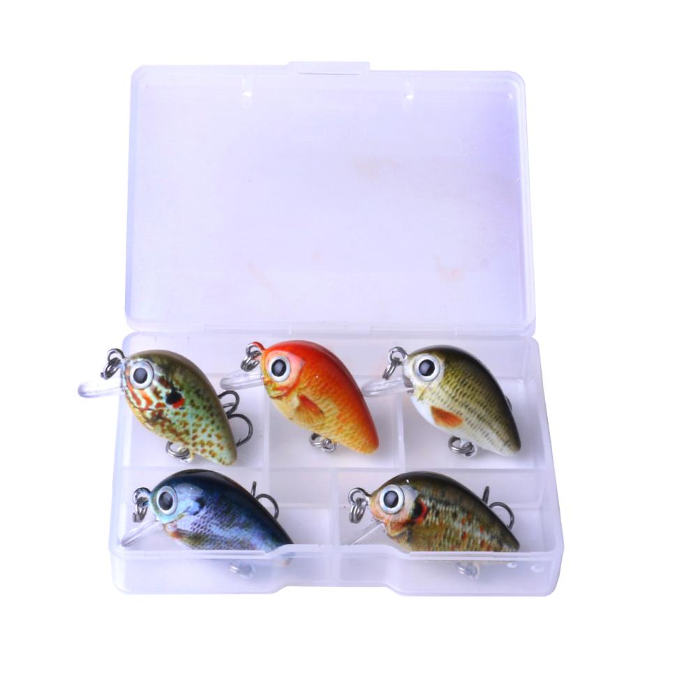 Mini Crankbait Fishing Lure Set (5 pcs)