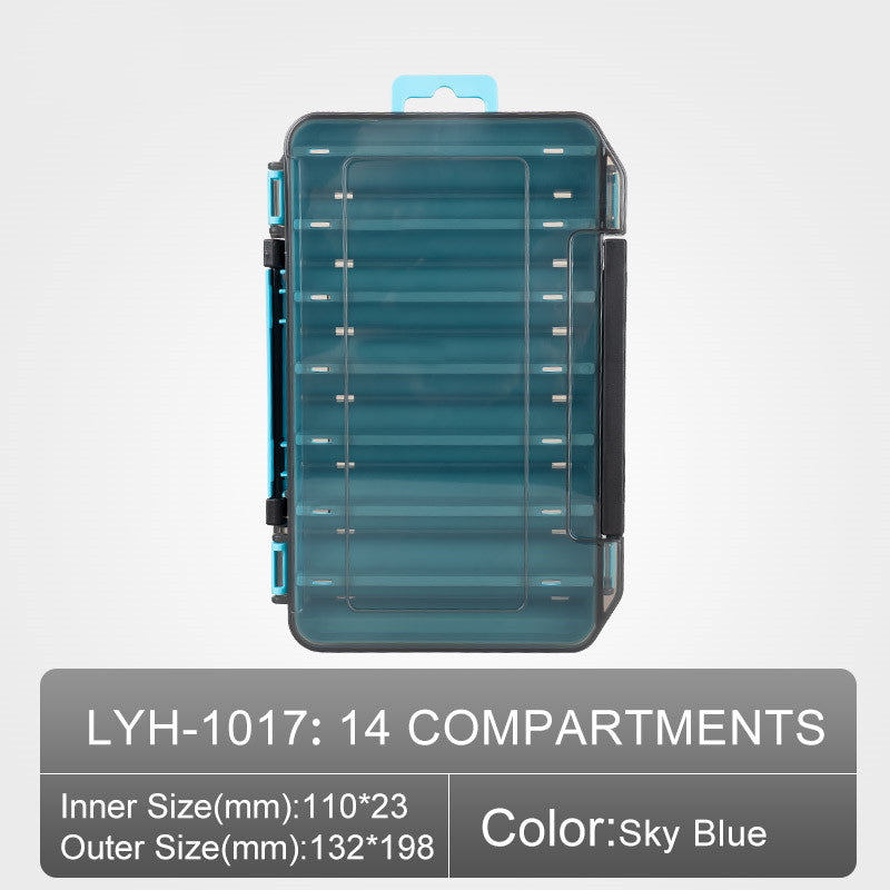 Dual-Sided Fishing Tackle Box