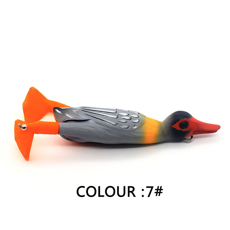 Floating Duck With Rotating Feet Fishing Lure