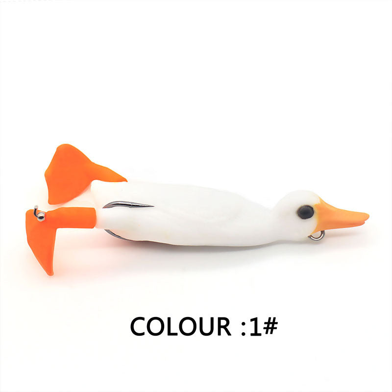 Floating Duck With Rotating Feet Fishing Lure