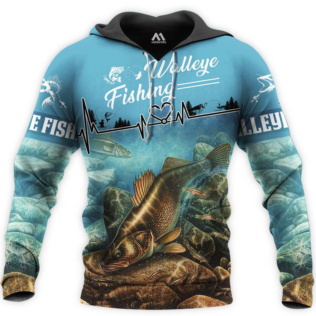 Men's Sweatshirt Fishing Hooded Pullover Sweater